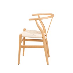 SILLA ADA DE HAYA CON EL ASIENTO DE ENEA NATURAL