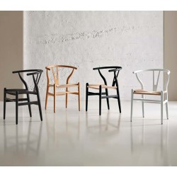 SILLA ADA DE HAYA CON EL ASIENTO DE ENEA NATURAL