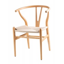 SILLA ADA DE HAYA CON EL ASIENTO DE ENEA NATURAL