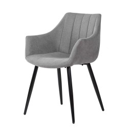 SILLA TAPIZADA CON BRAZOS FIONA