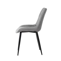 SILLA TAPIZADA METALICA MILA