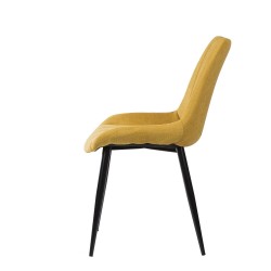 SILLA TAPIZADA METALICA MILA