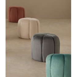 PUFF BERTO EN TELA TERCIOPELO