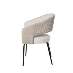 SILLA CON BRAZOS ELEONOR DE TERCIOPELO