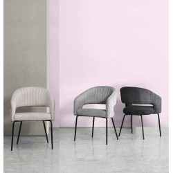 SILLA CON BRAZOS ELEONOR DE TERCIOPELO