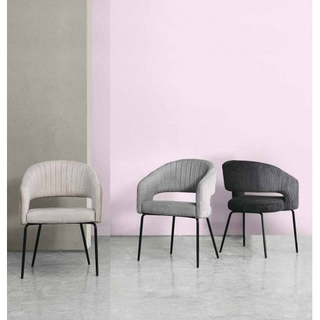 SILLA CON BRAZOS ELEONOR DE TERCIOPELO