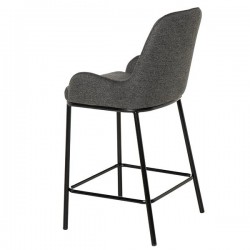 TABURETECON BAJO CON BRAZOS MILTON TAPIZADO