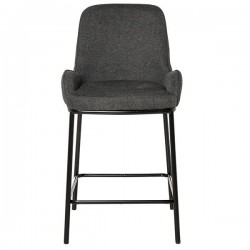 TABURETECON BAJO CON BRAZOS MILTON TAPIZADO