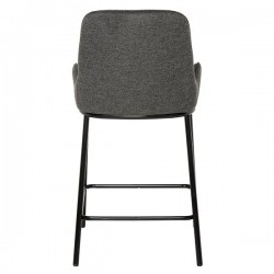 TABURETECON BAJO CON BRAZOS MILTON TAPIZADO