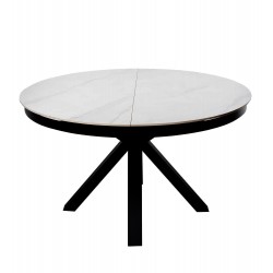 MESA REDONDA EXTENSIBLE ZURI DE PORCELANICO