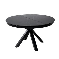 MESA REDONDA EXTENSIBLE ZURI DE PORCELANICO