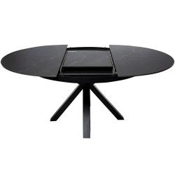 MESA REDONDA EXTENSIBLE ZURI DE PORCELANICO