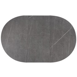 MESA REDONDA EXTENSIBLE ZURI DE PORCELANICO