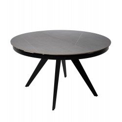MESA REDONDA EXTENSIBLE LUNA DE PORCELANICO