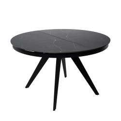 MESA REDONDA EXTENSIBLE LUNA DE PORCELANICO