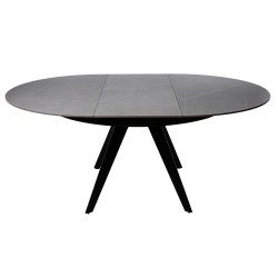 MESA REDONDA EXTENSIBLE LUNA DE PORCELANICO