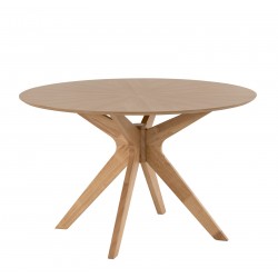 MESA REDONDA CARMEL DE 120 CM. DE MADERA