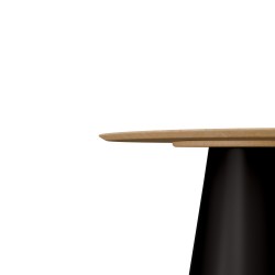 MESA MODERNA DAISY DE MADERA Y METAL