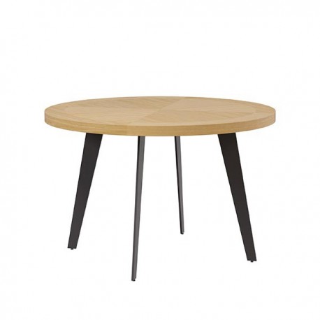 MESA DE DISEÑO AMANDA DE CHAPA ROBLE Y ACERO