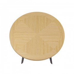 MESA DE DISEÑO AMANDA DE CHAPA ROBLE Y ACERO