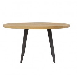 MESA DE DISEÑO AMANDA DE CHAPA ROBLE Y ACERO