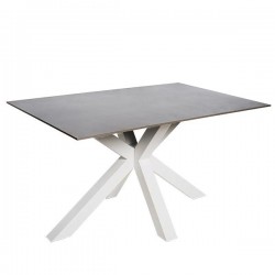 MESA JOYCE DE PORCELANICO Y ACERO