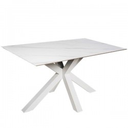 MESA JOYCE DE PORCELANICO Y ACERO