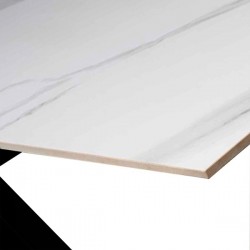 MESA JOYCE DE PORCELANICO Y ACERO