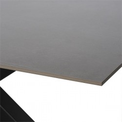 MESA JOYCE DE PORCELANICO Y ACERO