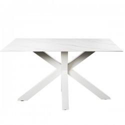 MESA JOYCE DE PORCELANICO Y ACERO