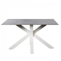 MESA JOYCE DE PORCELANICO Y ACERO