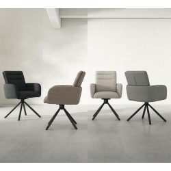 SILLA CON BRAZOS LINDA GIRATORIA