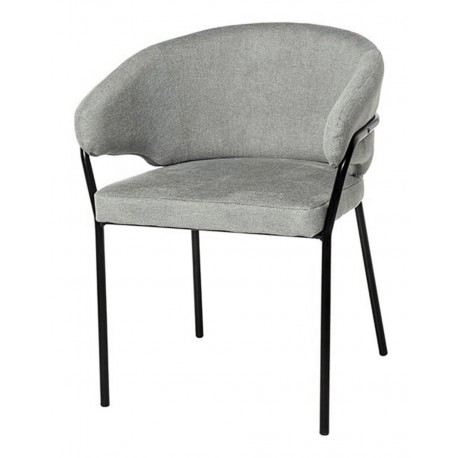 SILLA CON BRAZOS BETINA CON PATAS DE DISEÑO