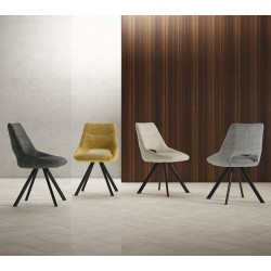 SILLA ACOLCHADA CALLIE CON EL RESPALDO ABIERTO