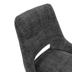 SILLA ACOLCHADA CALLIE CON EL RESPALDO ABIERTO