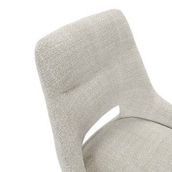 SILLA ACOLCHADA CALLIE CON EL RESPALDO ABIERTO