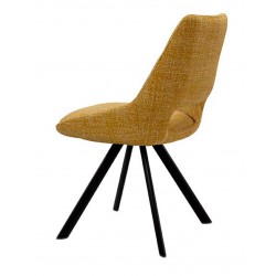 SILLA ACOLCHADA CALLIE CON EL RESPALDO ABIERTO