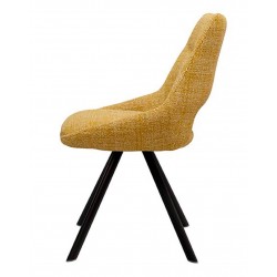 SILLA ACOLCHADA CALLIE CON EL RESPALDO ABIERTO