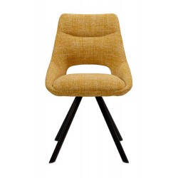 SILLA ACOLCHADA CALLIE CON EL RESPALDO ABIERTO