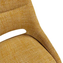 SILLA ACOLCHADA CALLIE CON EL RESPALDO ABIERTO