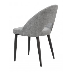 SILLA TAPIZADA DORIS CON EL RESPALDO ABIERTO