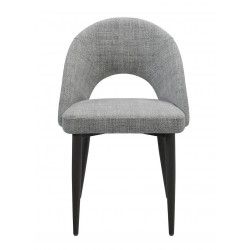 SILLA TAPIZADA DORIS CON EL RESPALDO ABIERTO