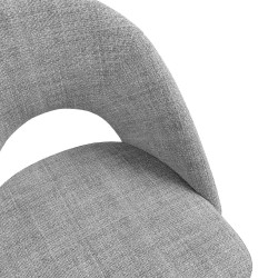 SILLA TAPIZADA DORIS CON EL RESPALDO ABIERTO