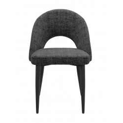 SILLA TAPIZADA DORIS CON EL RESPALDO ABIERTO