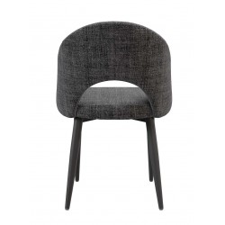 SILLA TAPIZADA DORIS CON EL RESPALDO ABIERTO