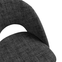 SILLA TAPIZADA DORIS CON EL RESPALDO ABIERTO