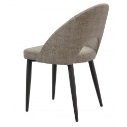 SILLA TAPIZADA DORIS CON EL RESPALDO ABIERTO