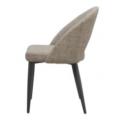 SILLA TAPIZADA DORIS CON EL RESPALDO ABIERTO