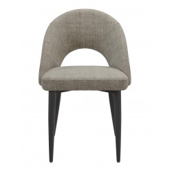 SILLA TAPIZADA DORIS CON EL RESPALDO ABIERTO