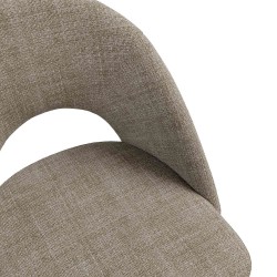 SILLA TAPIZADA DORIS CON EL RESPALDO ABIERTO